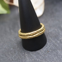 Charger l'image dans la galerie, Bague Laiton épaisse .: Brindille n°4